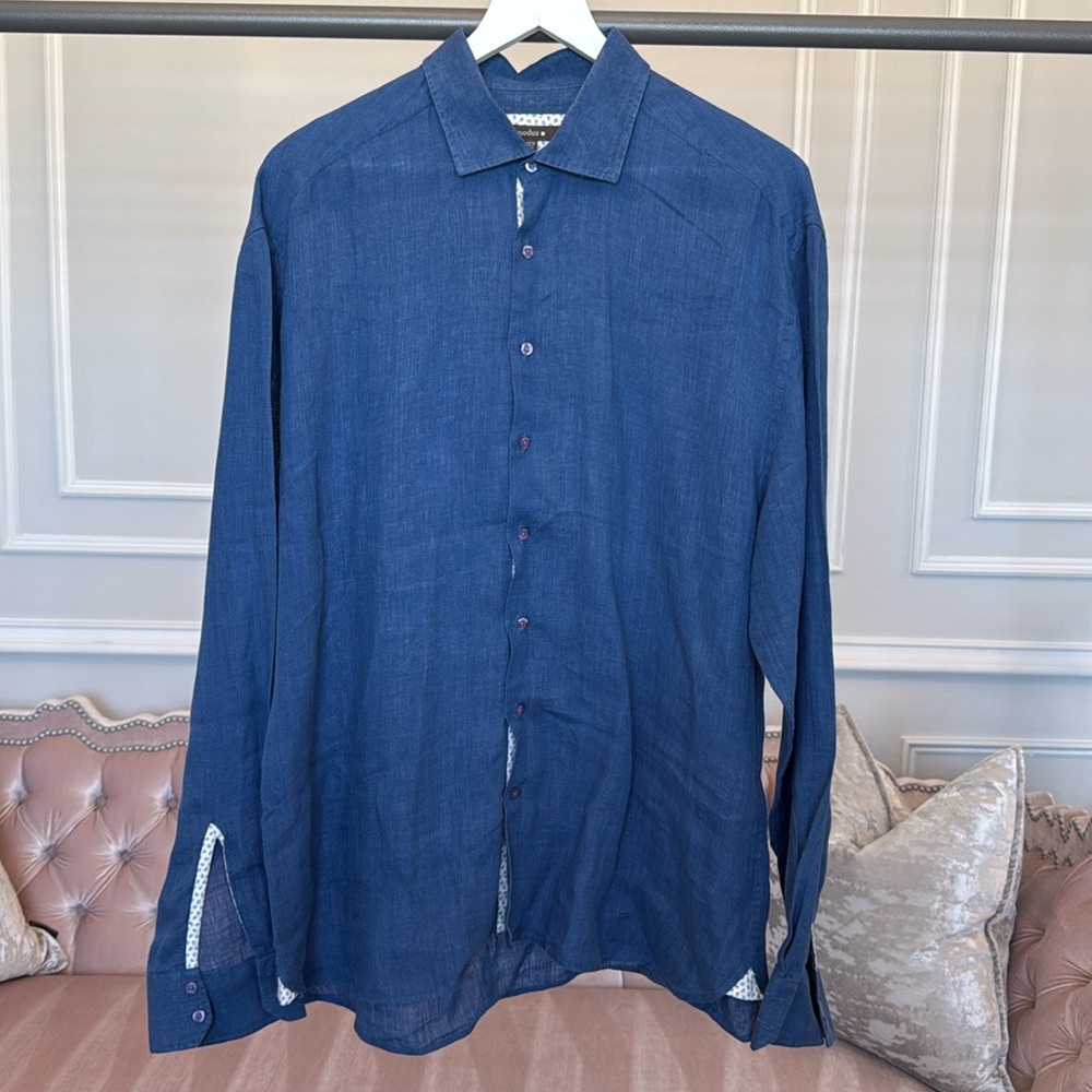 NODUS MEN BUTTON DOWN SHORT SIZE 17.5 44